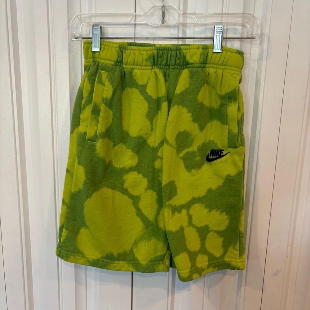 Nike Kids Green Tie-Dye Shorts